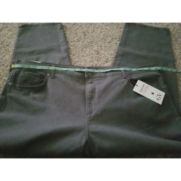 Gloria Vanderbilt Amanda Slimming Jeans Women sz 24W Short Gray Stretch Pants - Picture 11 of 14